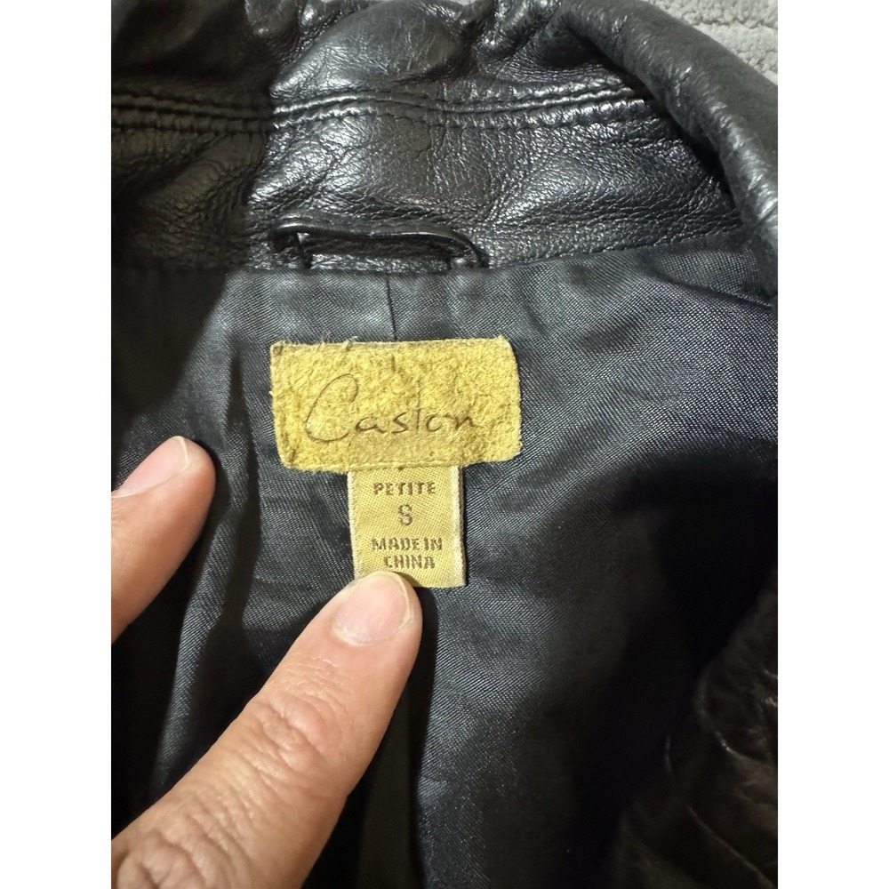 Caslon Leather Jacket Women's Size Small , Black - Picture 4 of 7